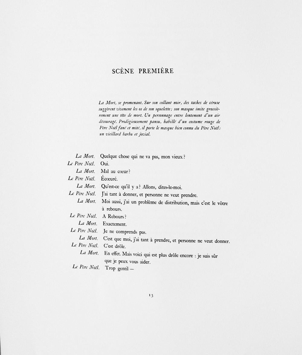 Late 20th Century Alexander Calder Santa Claus E. E. Cummings Portfolio of Prints and Prose, 1974 For Sale