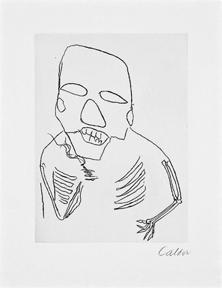 Alexander Calder Santa Claus E. E. Cummings Portfolio of Prints and Prose, 1974 For Sale 2