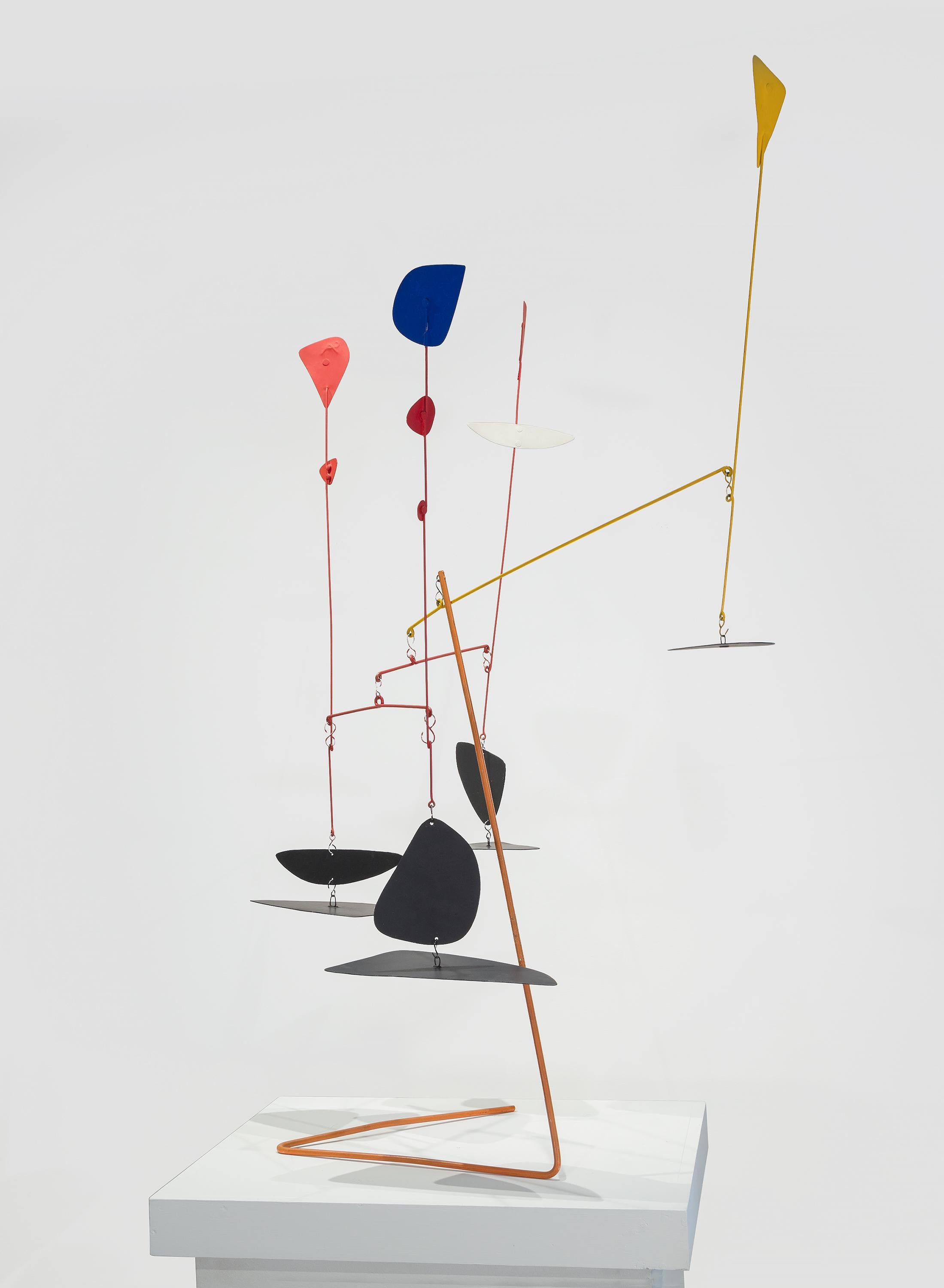 Prelude to the Man Eater, A03849 - Gray Abstract Sculpture by Alexander Calder