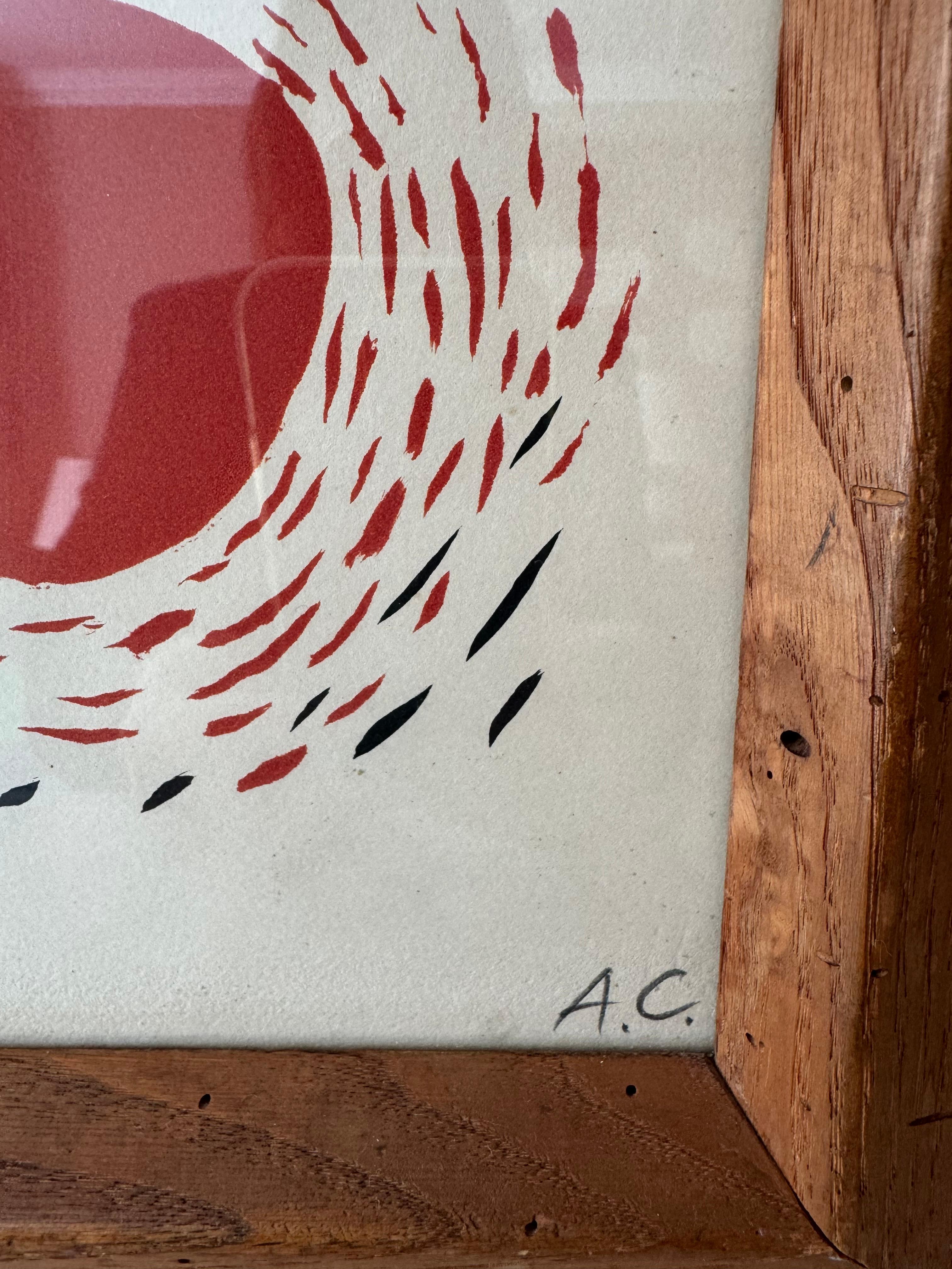 American Alexander Calder signed and numbered lithograph For Sale