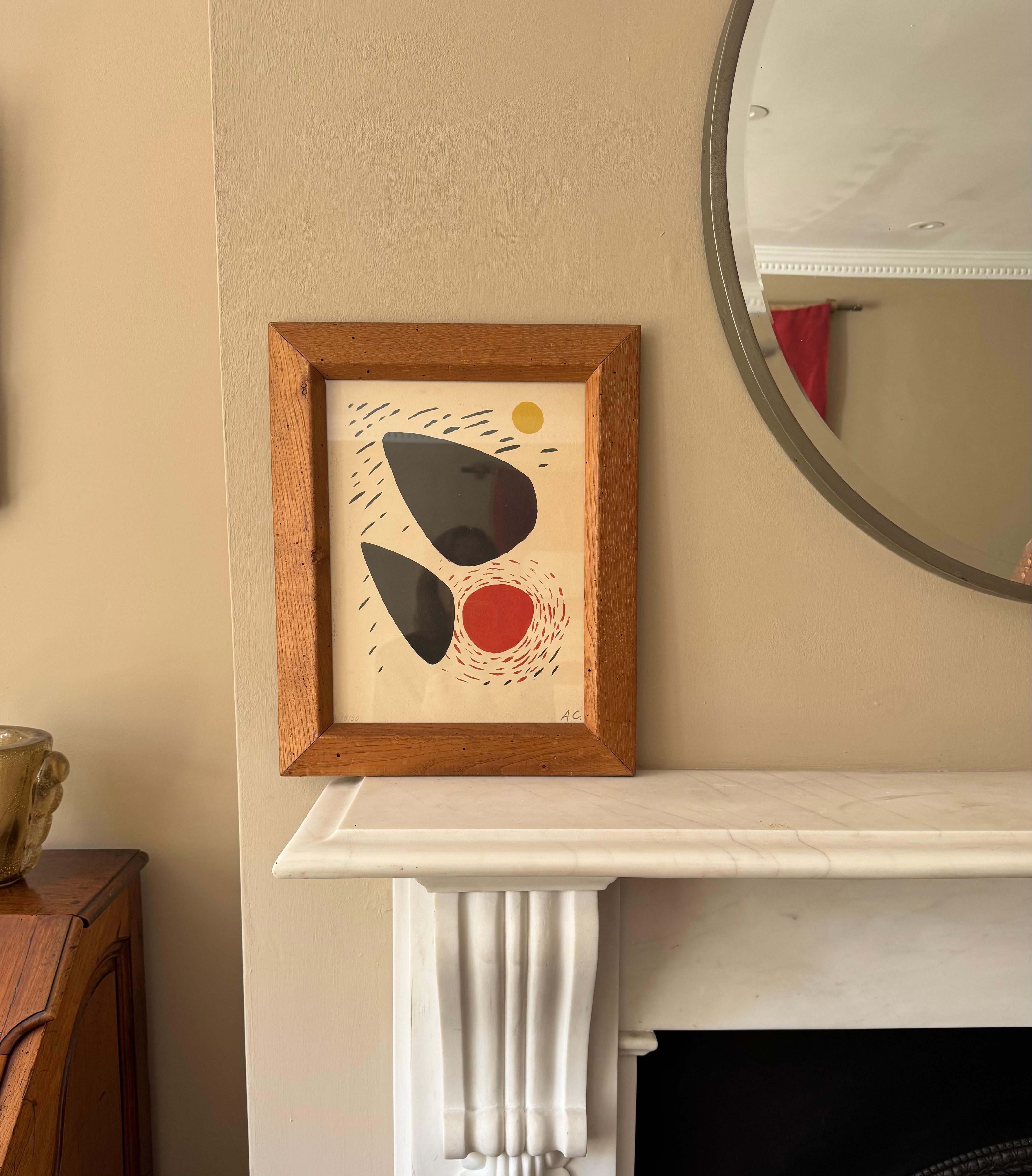 Alexander Calder signed and numbered lithograph In Good Condition For Sale In London, GB