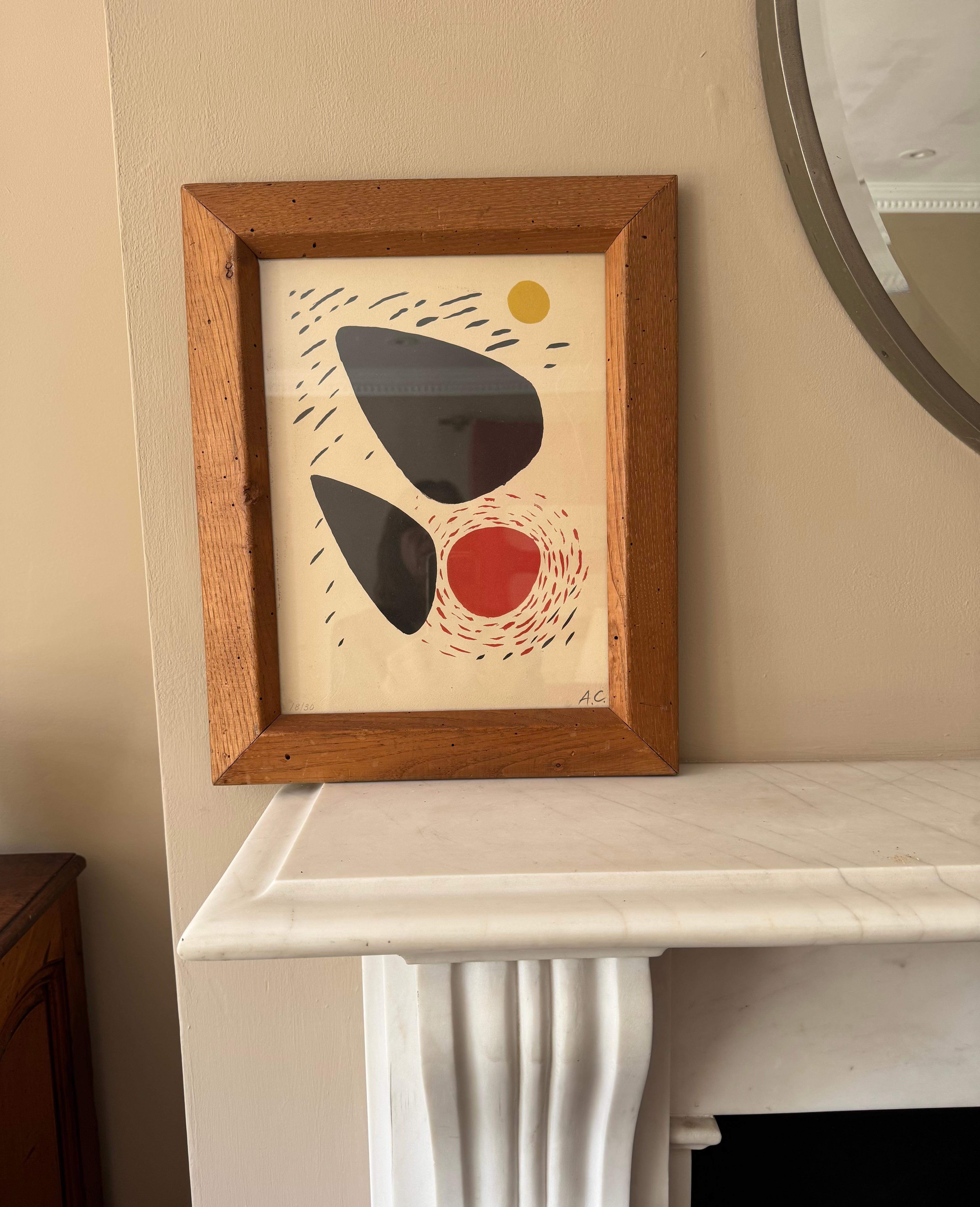 Pine Alexander Calder signed and numbered lithograph For Sale