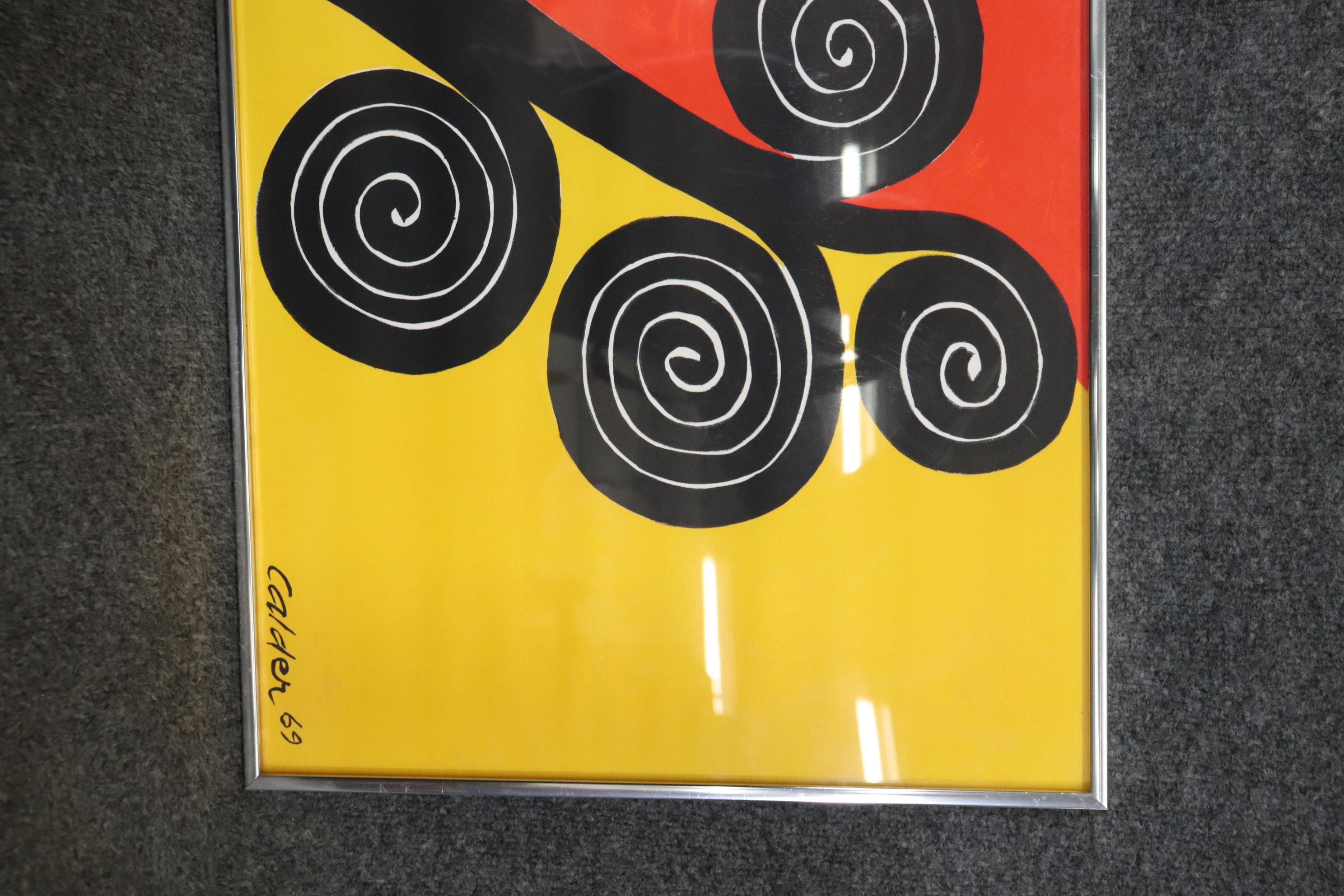 Alexander Calder Signed Framed Abstract Lithograph 2