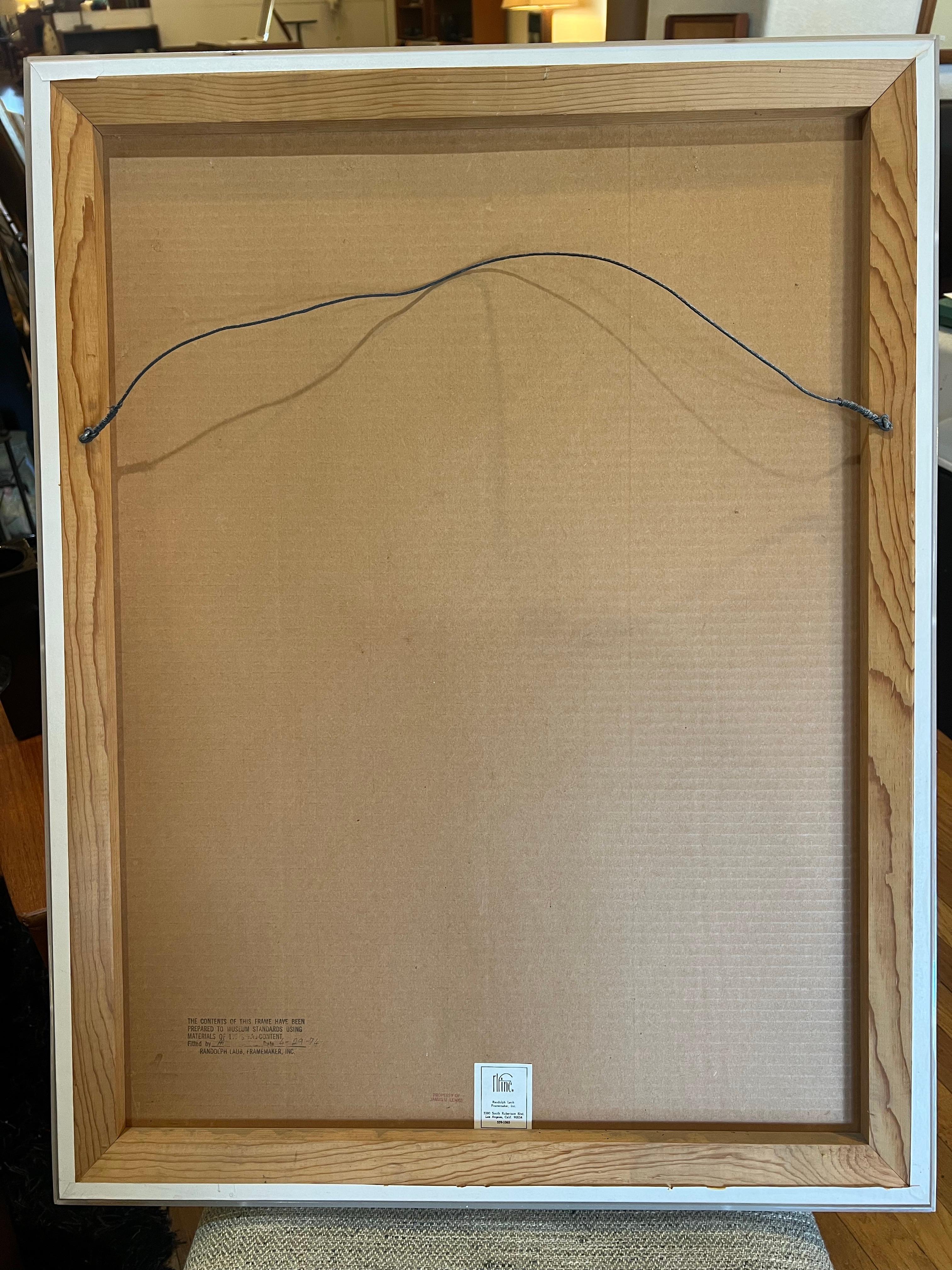 20th Century Alexander Calder Signed & Numbered 37/100 Vertical flags Lithograph 1970's