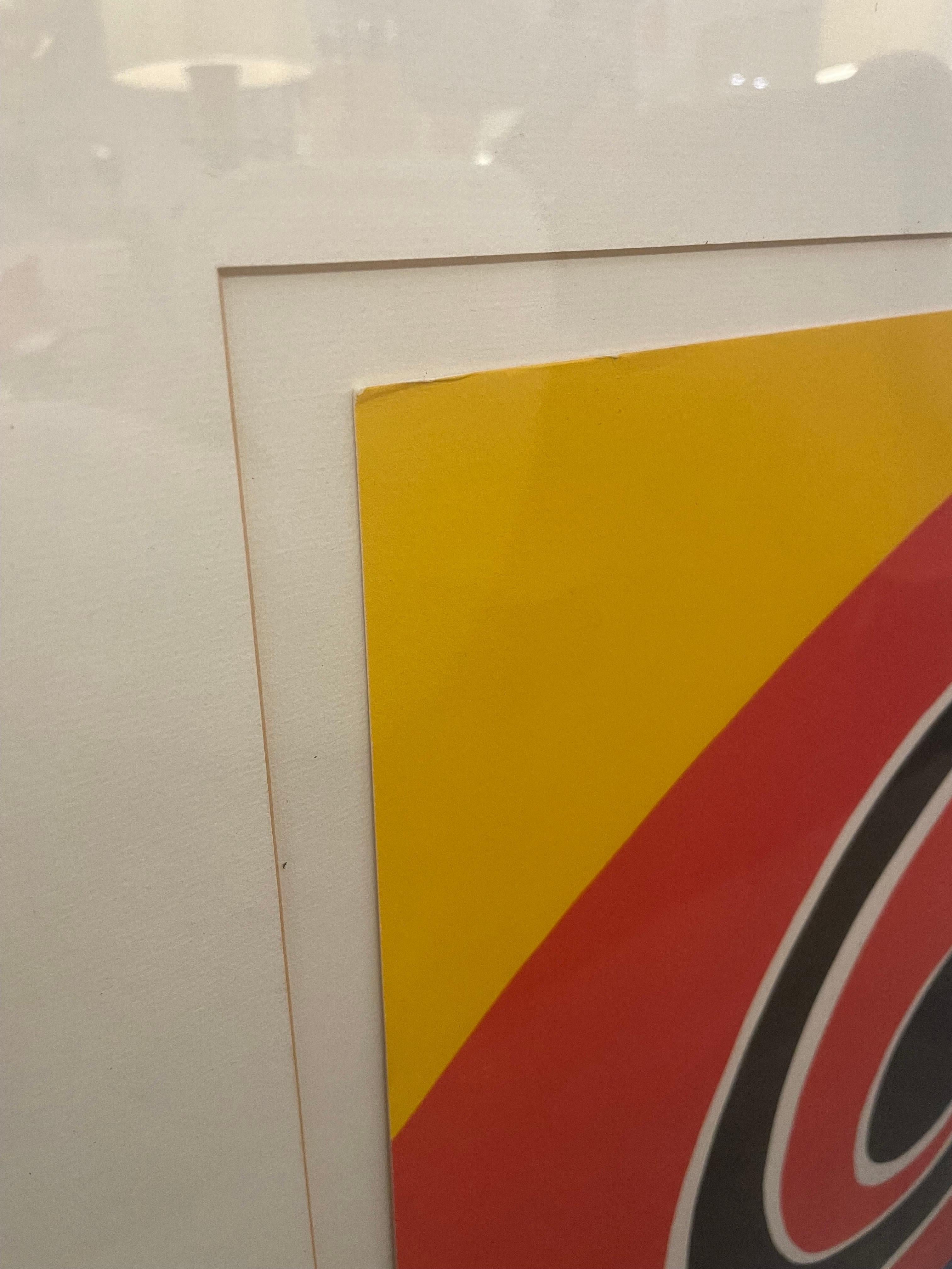 Alexander Calder Litografía vintage firmada y estampada 
