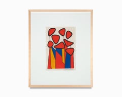 Alexander Calder "Squash Blossoms" Signed Lithograph Artist Proof 1970s