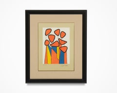 Alexander Calder "Squash Blossoms" Signed Lithograph Artist Proof 1970s