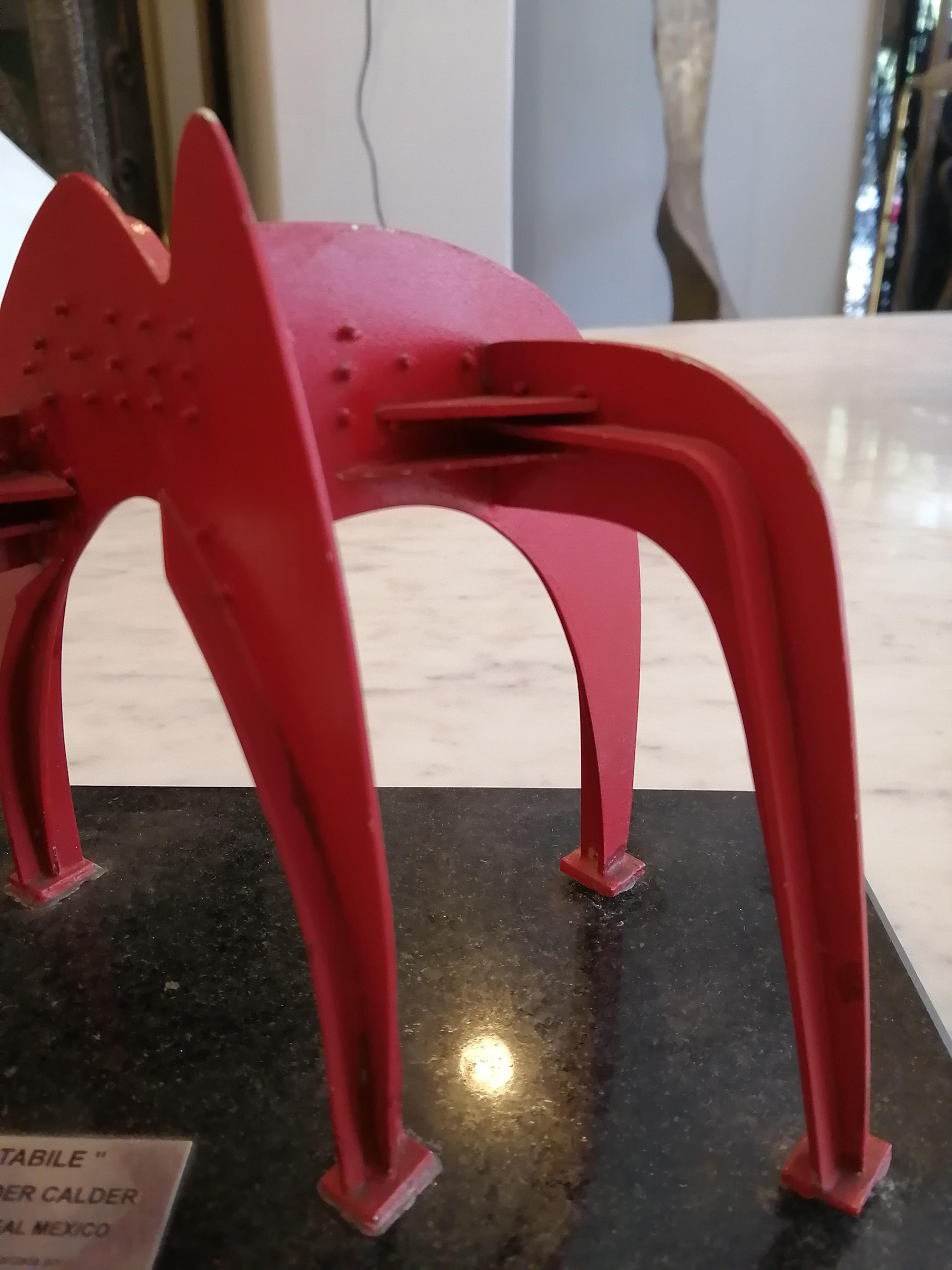 Lacquered Alexander Calder Stabile at Hotel Camino Real Sculpture