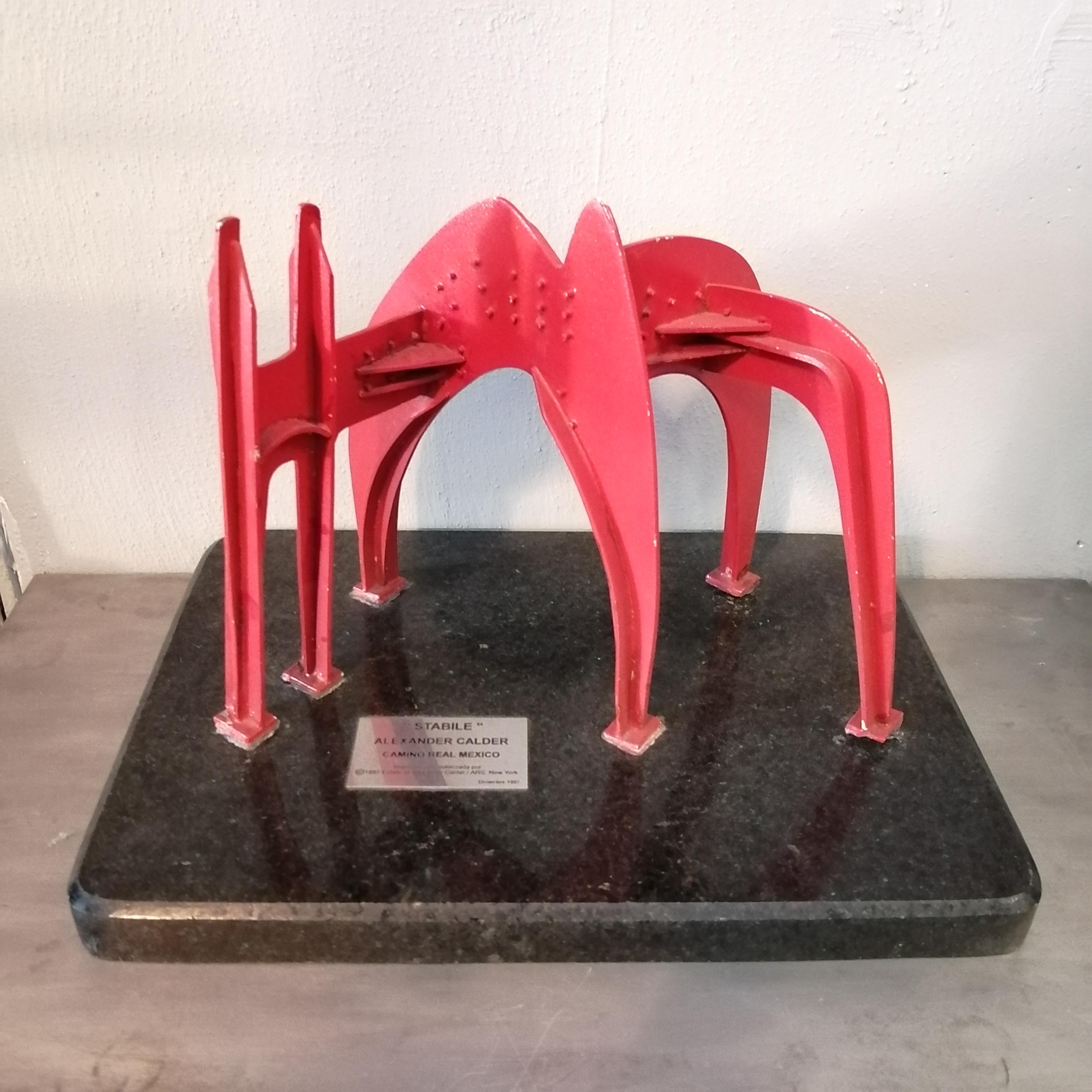 Late 20th Century Alexander Calder Stabile at Hotel Camino Real Sculpture
