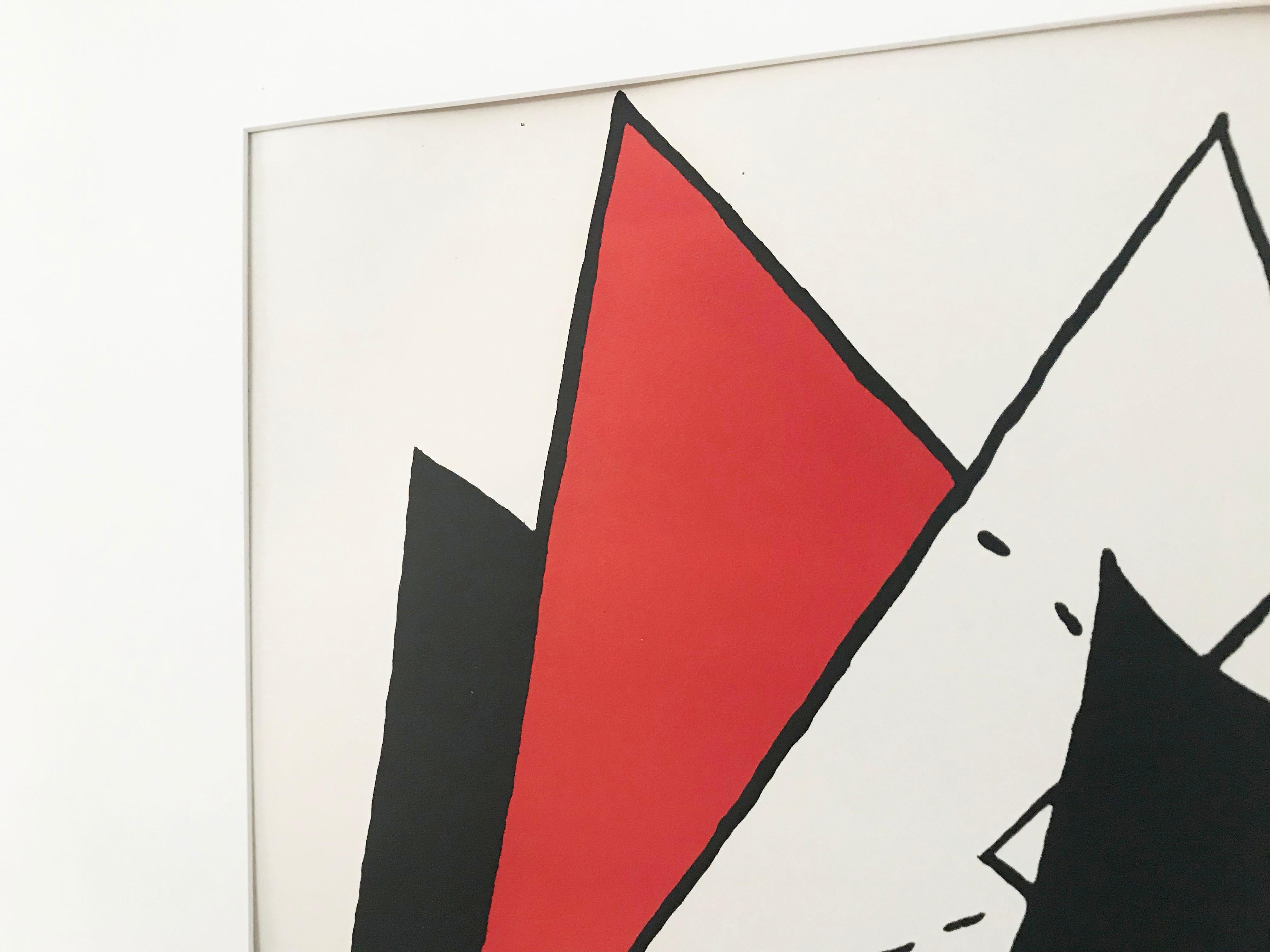 Lithographie « Stabile ii » d'Alexander Calder pour Drriere Le Miroir, 1976 Bon état - En vente à Fort Lauderdale, FL