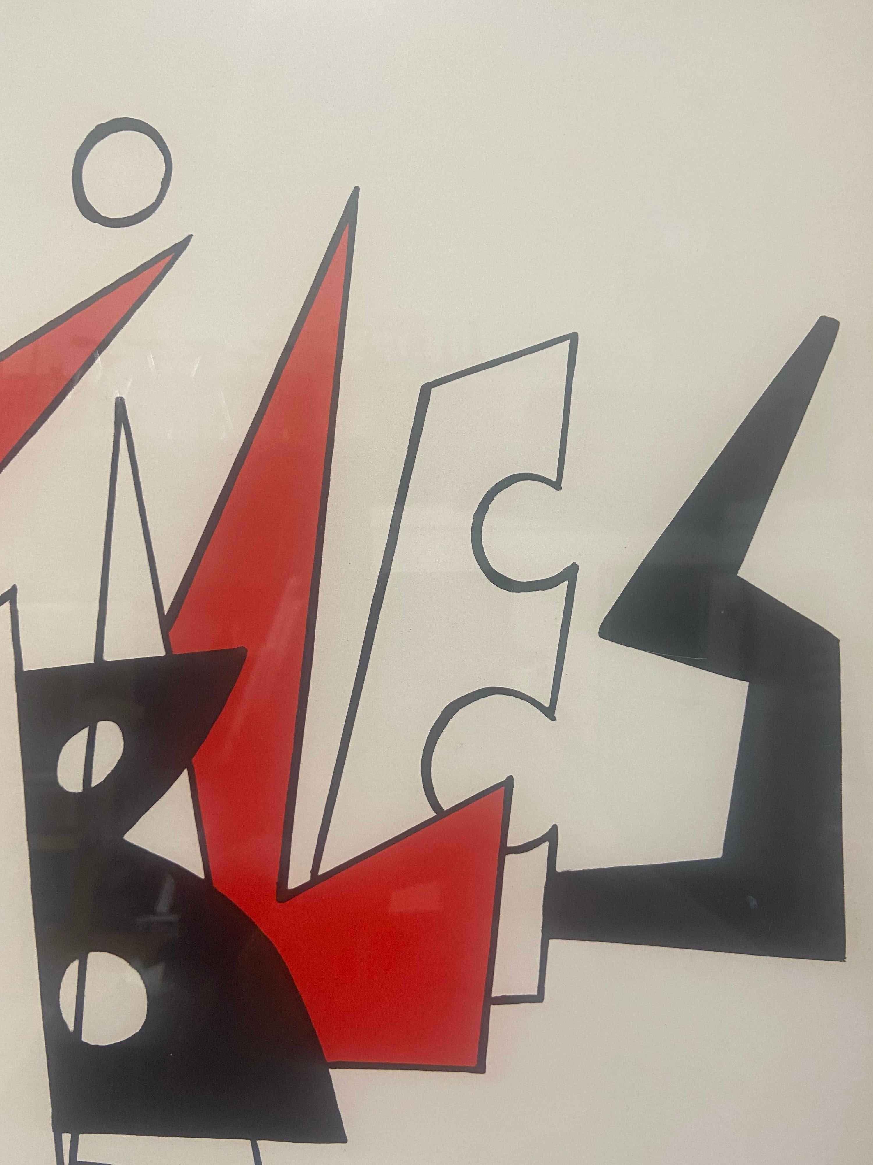 American Alexander Calder “Stabiles” Signed Lithograph