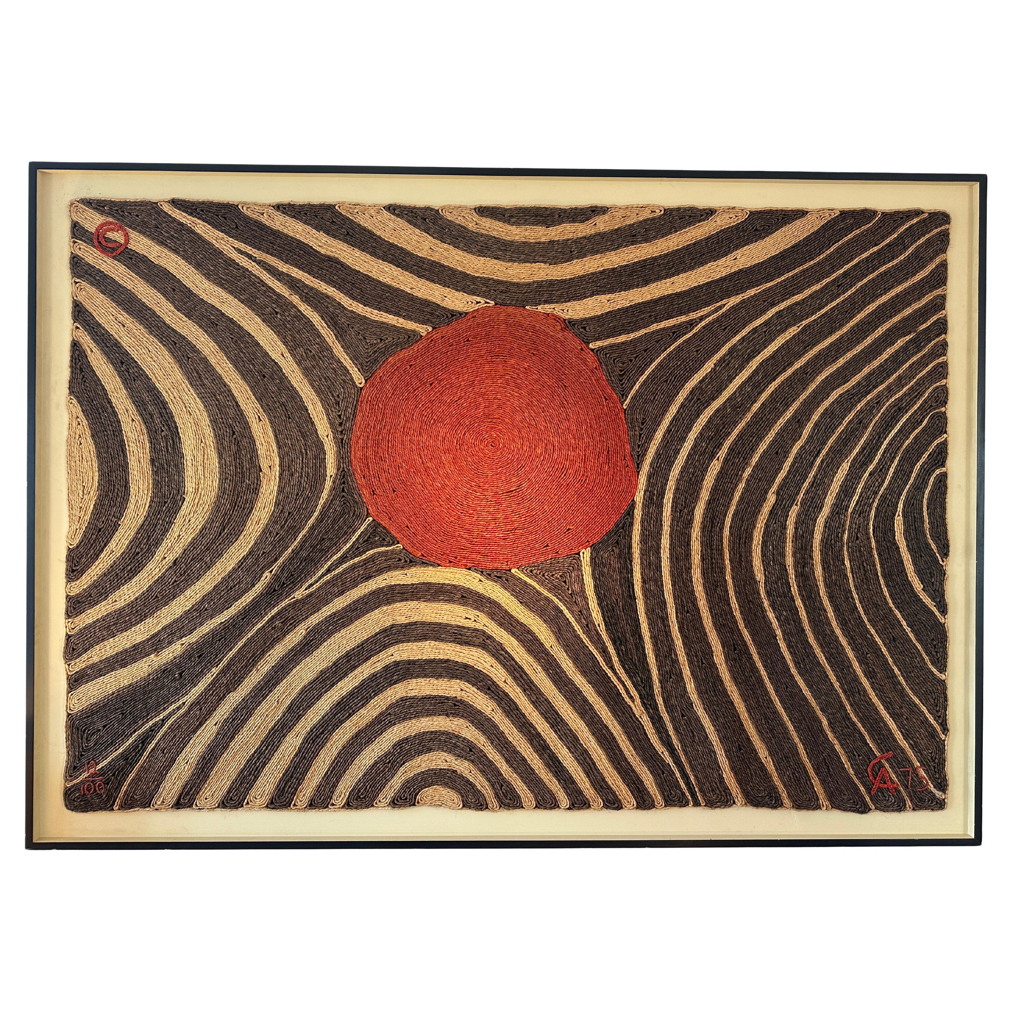 Alexander Calder Tapestry  Signed and dated 1975 For Sale