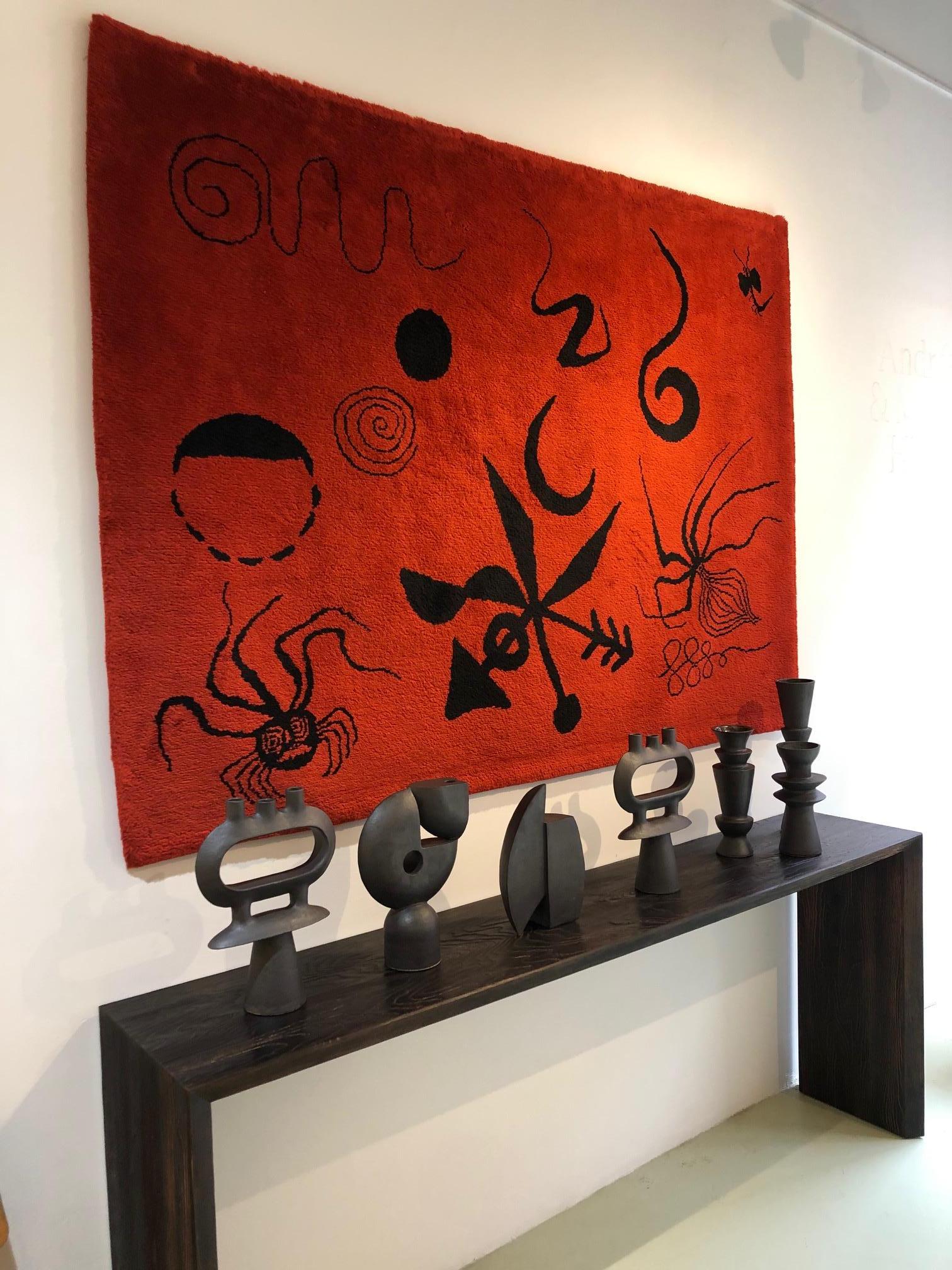 Hand-Knotted Alexander Calder Tapestry/ Rug, 