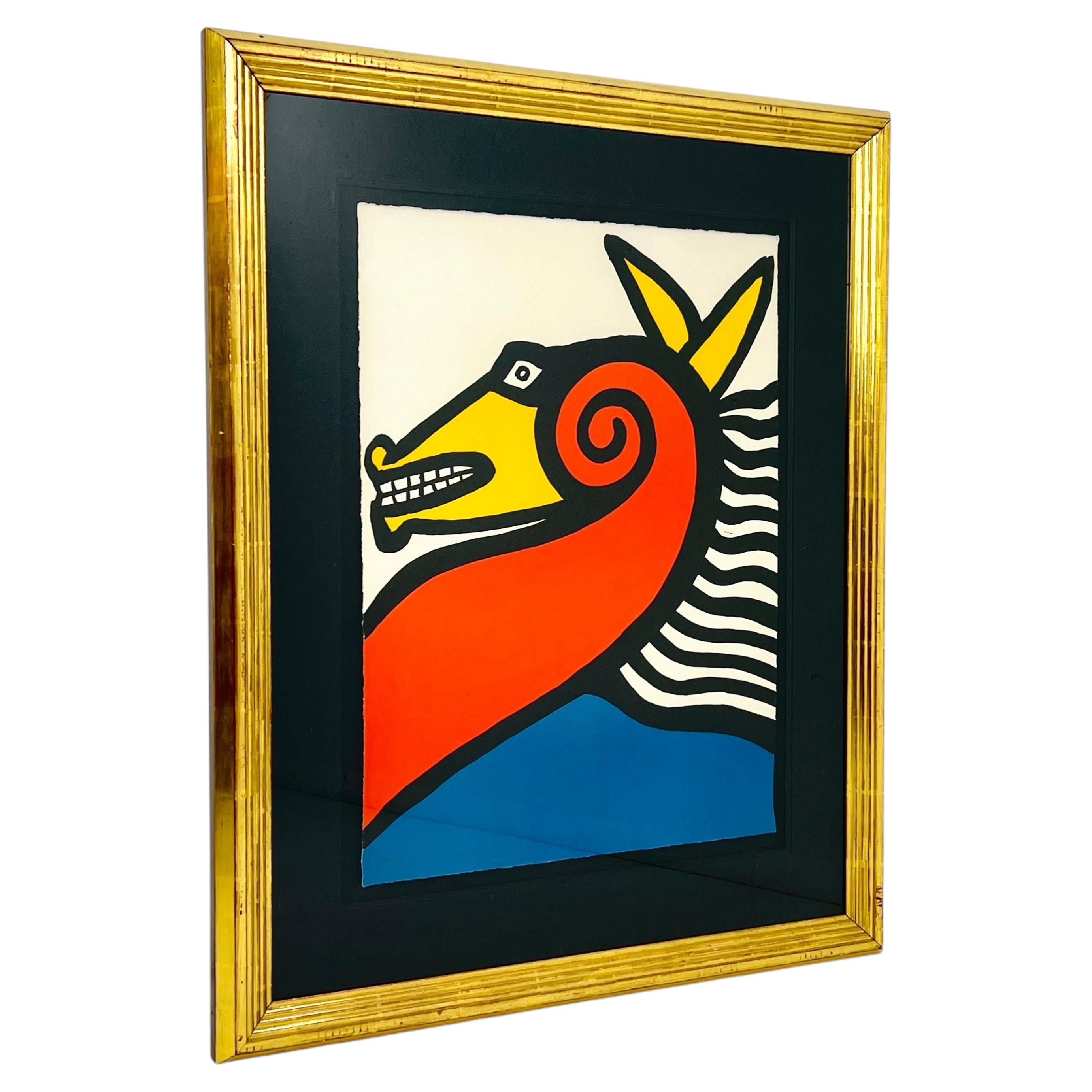 Alexander Calder "Das Pferd" Bleistift signiert Lithographie, #23/125 im Angebot