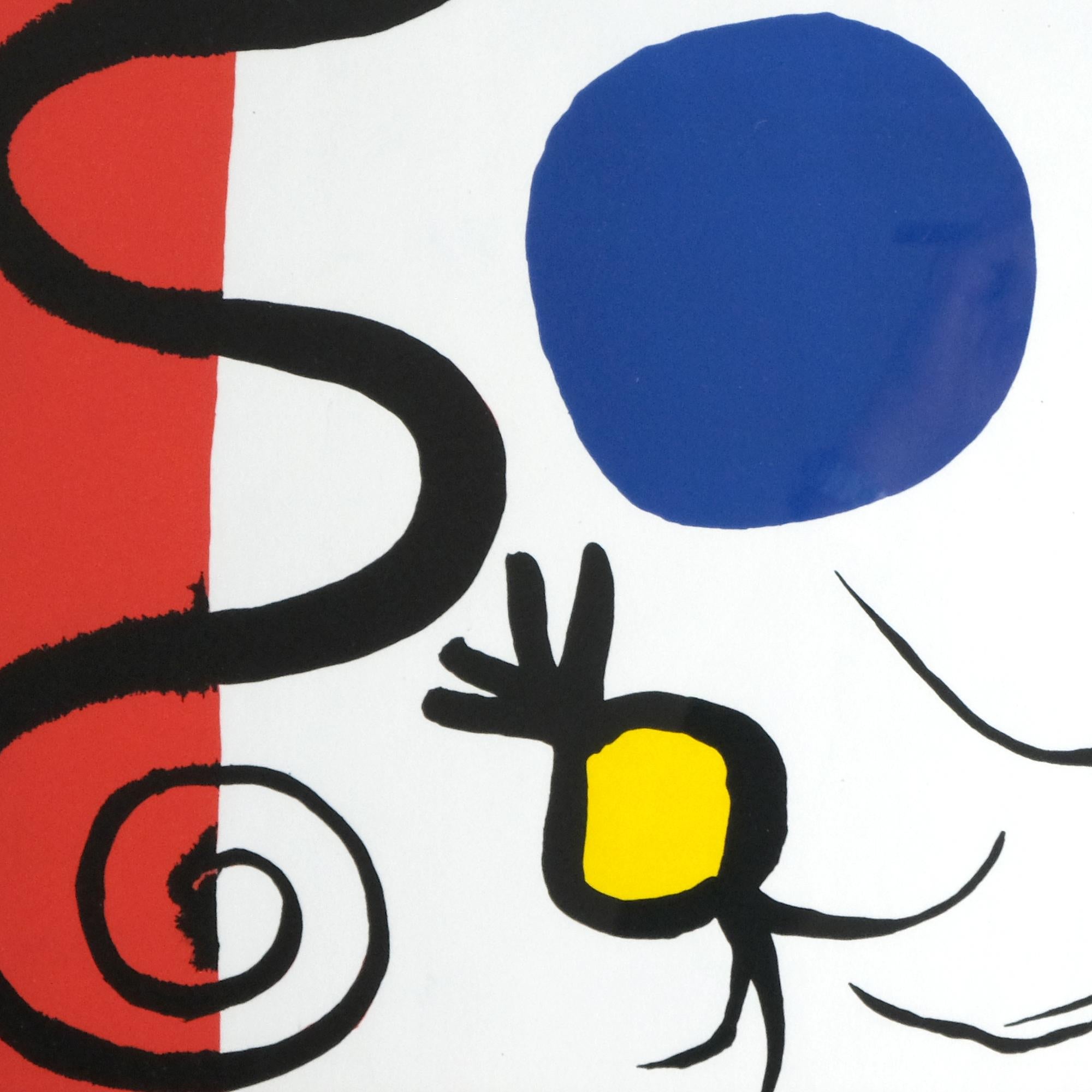 Alexander Calder - Tre cipolle - Prova d'artista firmata su Vellum, 1965. In condizioni buone in vendita a Paris, FR