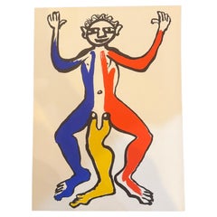Alexander Calder, « Un Tournant », chez Calder, lithographie non encadrée, éditée par Maeght Éditeur