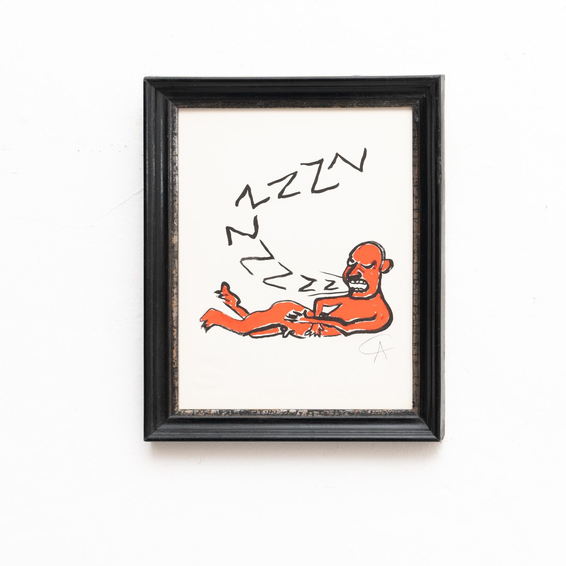 Papier Lithographie « Z » d'Alexander Calder, 1973 en vente