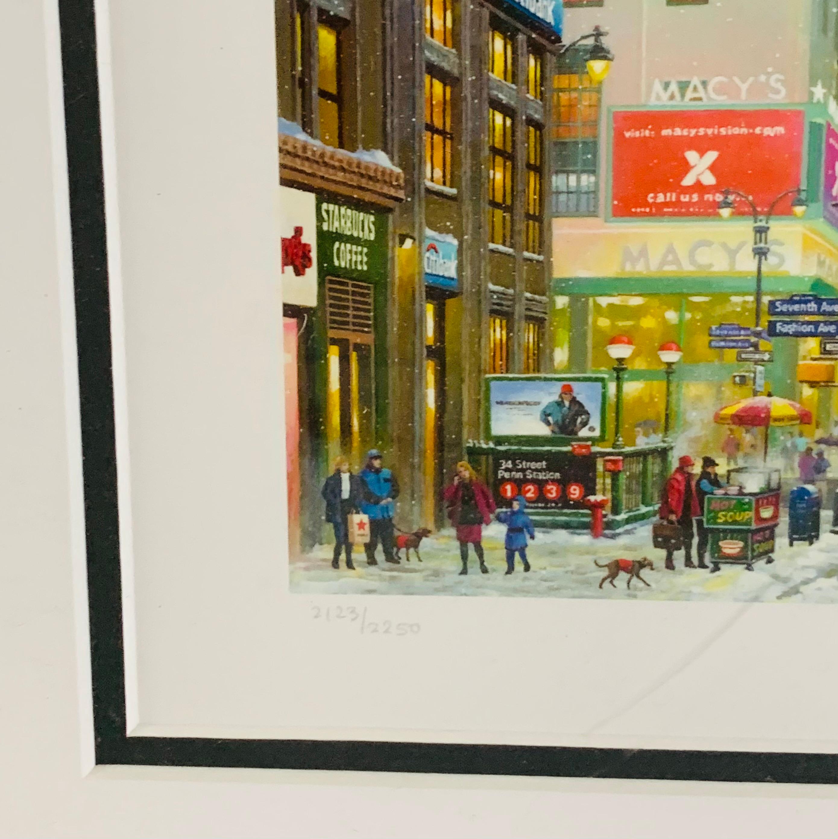 Alexander Chen Empire State Building Print Signed and Numbered, Framed 1