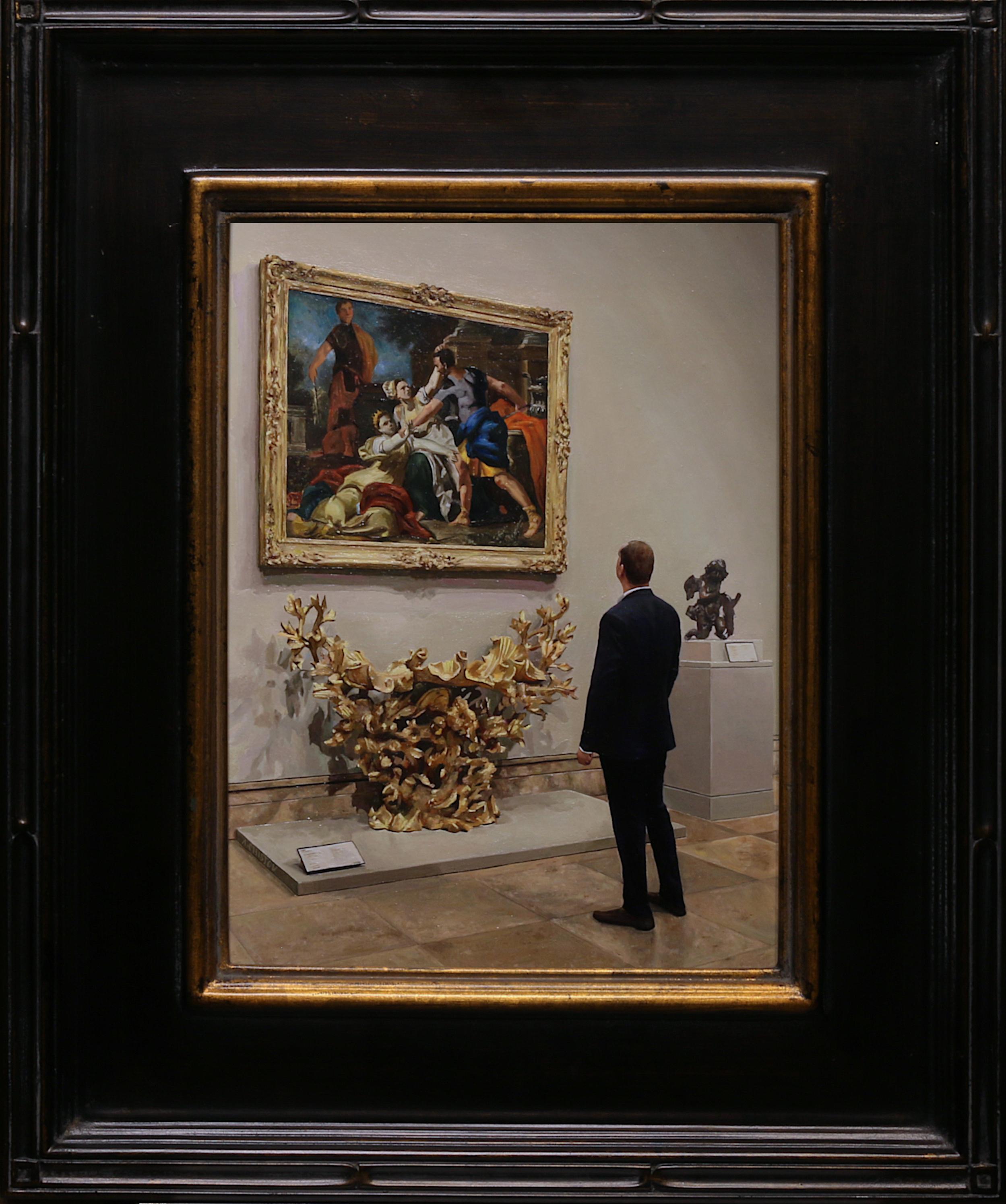 „Admiring Francesco Solimena“, Ölgemälde – Painting von Alexander Chistov