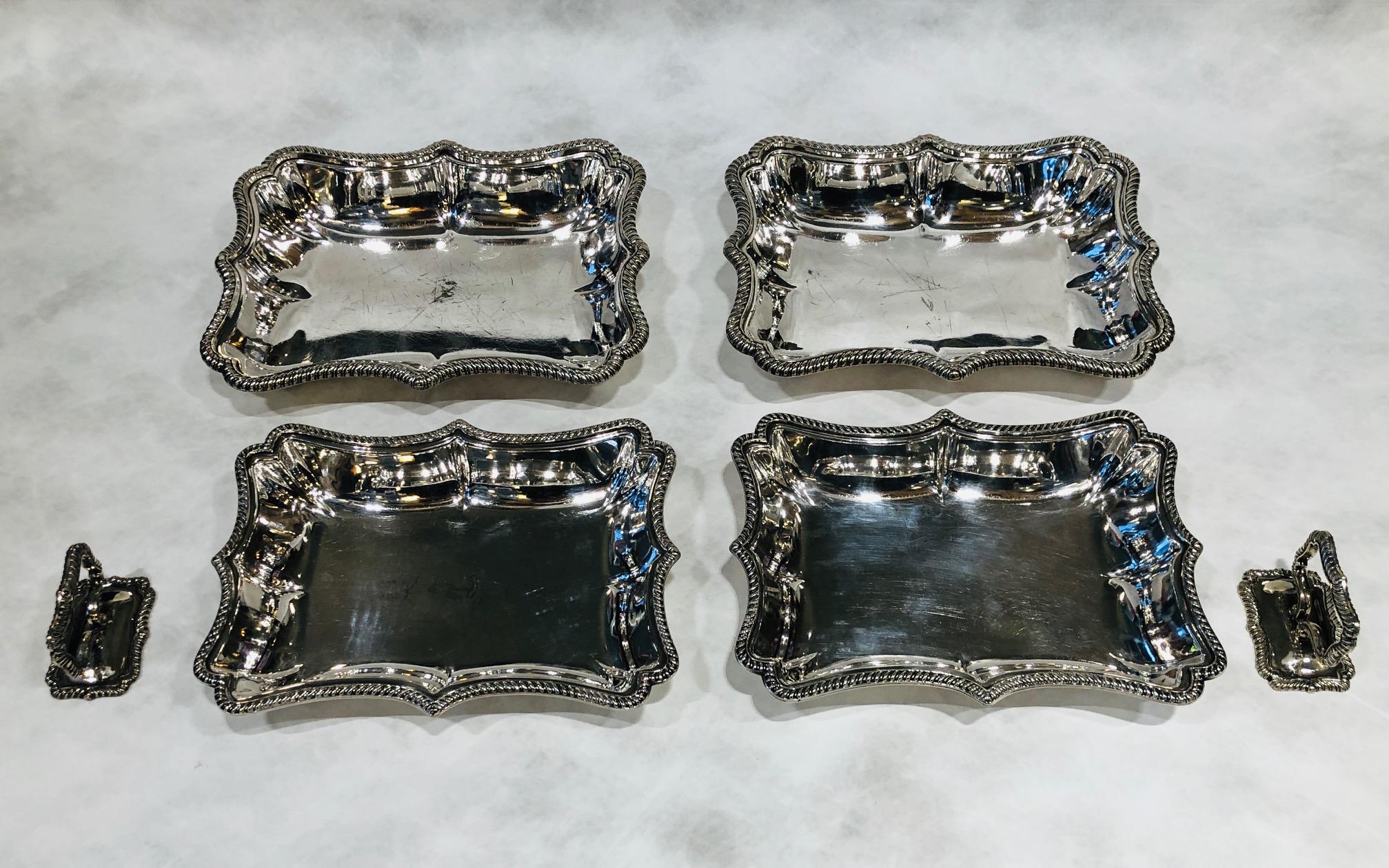 Late Victorian Alexander Clark Silver Plated Entree Dish, Set UK, circa 1890s