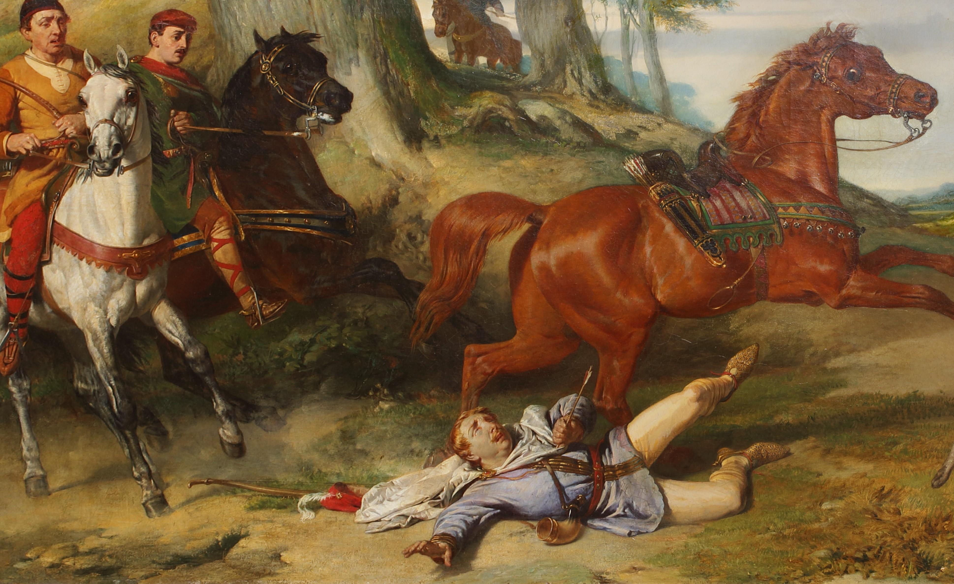 The Death Of King William II, dated 1866  by Alexander Davis Cooper (1820-1895)  For Sale 5