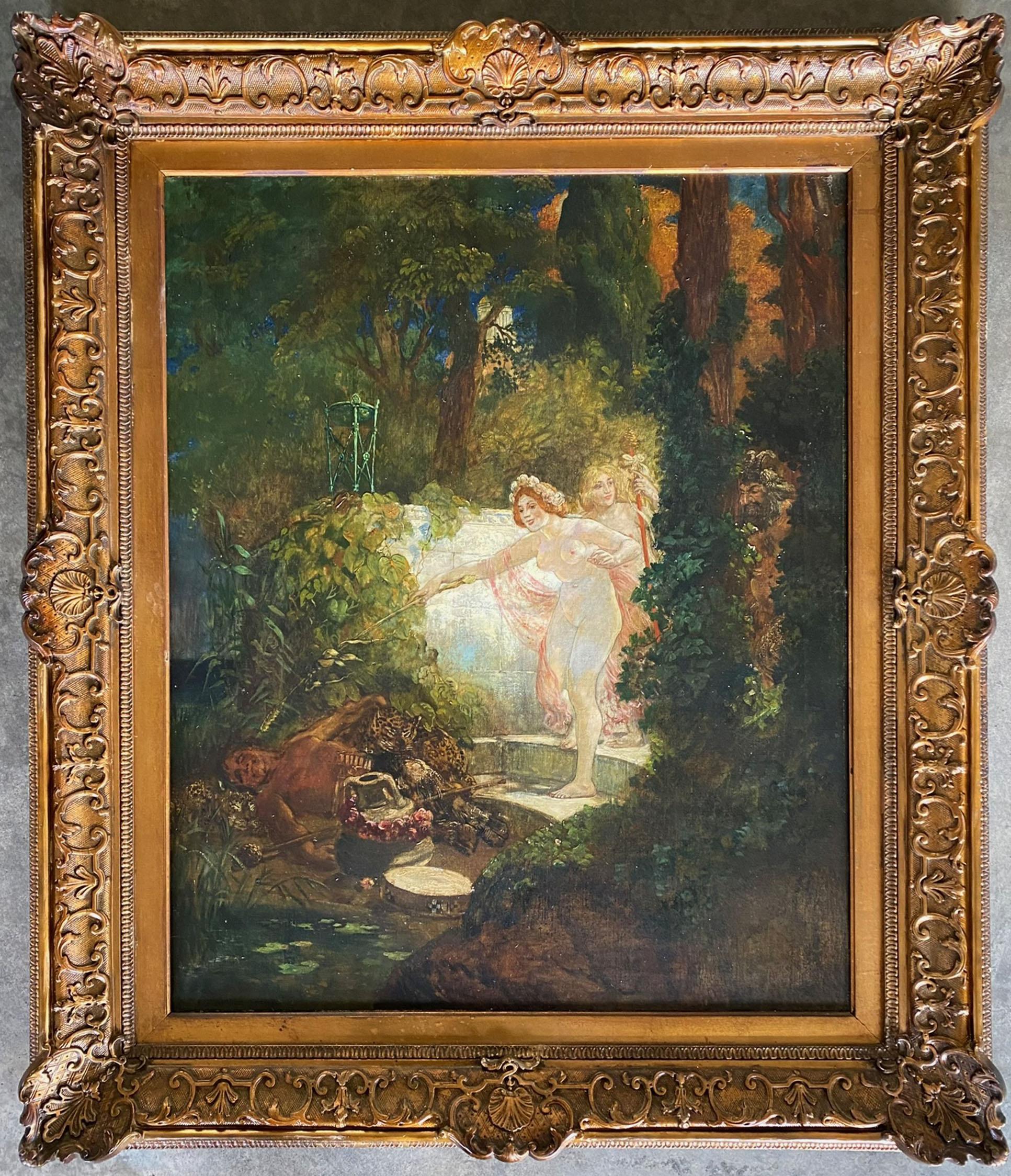 BACCANALE IN THE FOREST - Painting by Alexander Frenz