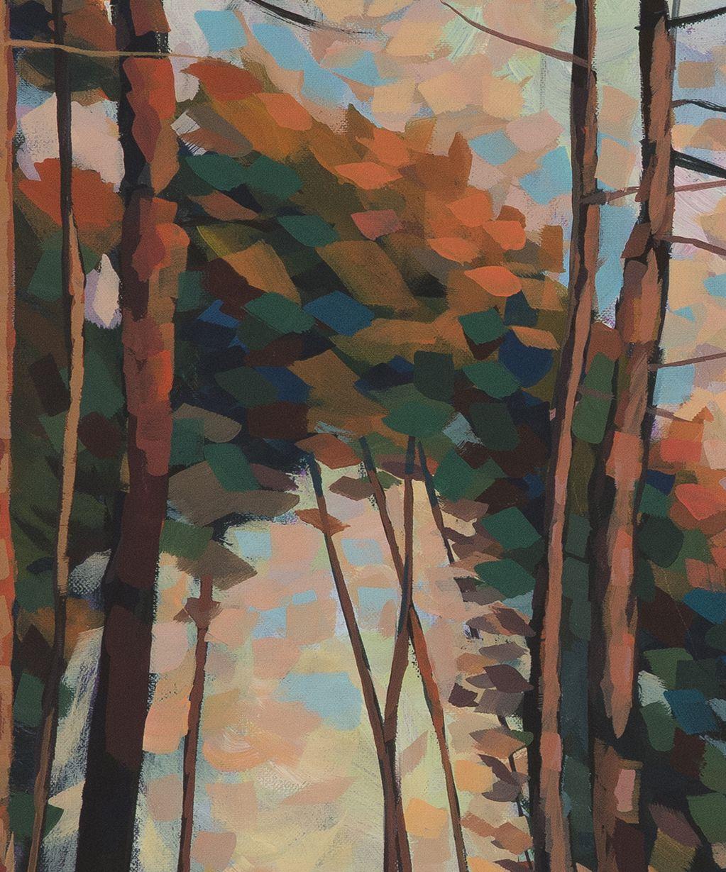 Une brise de forêt, peinture, acrylique sur toile en vente 2
