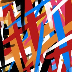 Abstraction, ligne, numérique sur autre