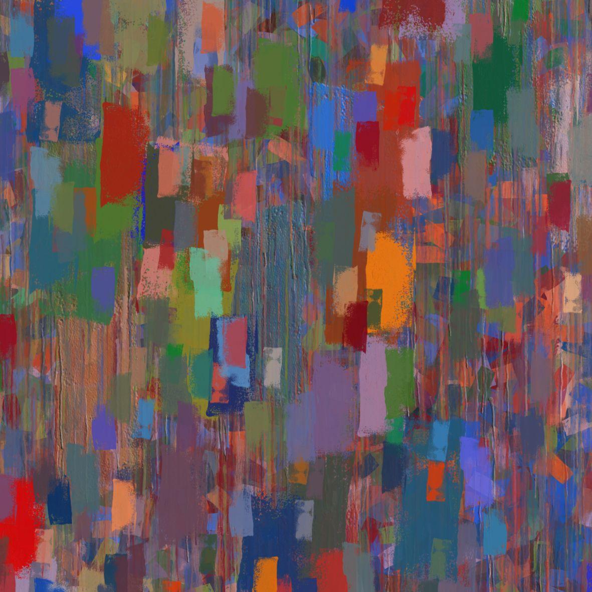 Field of fleurs, Digital on Other - Print de Alexander Fuza