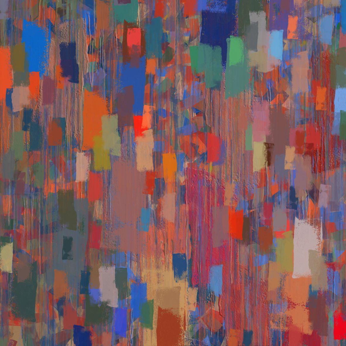 Field of fleurs, Digital on Other - Abstrait Print par Alexander Fuza