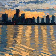 New York, Digitale su tela