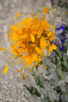 Sunflower, Digital on Canvas
