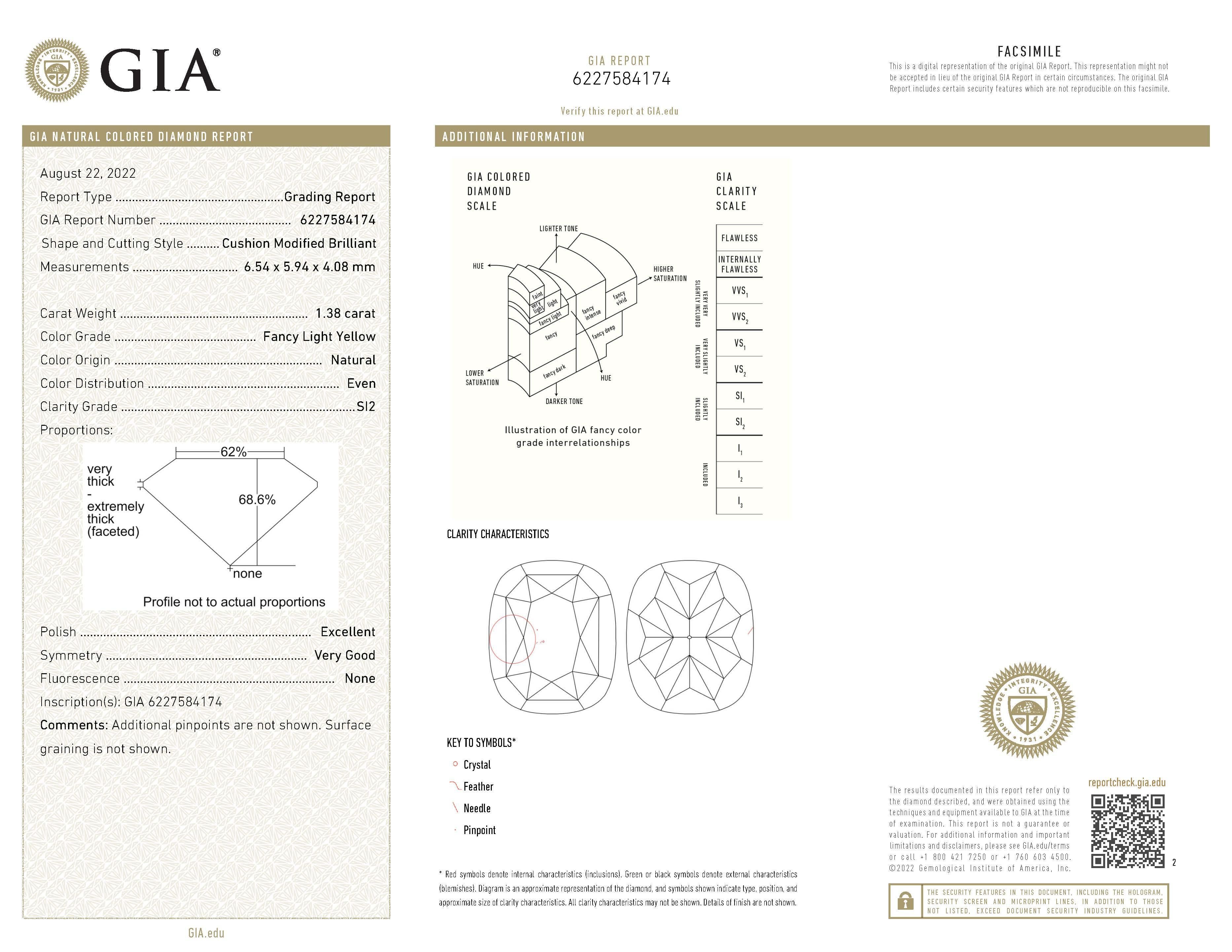 Atemberaubender moderner GIA-zertifizierter Halo-Ring mit hellgelben Diamanten, zweifarbiges 18-karätiges Gelb- und Weißgold. Hochwertige Schmuckstücke von Alexander Beverly Hills.
1,75 Karat Gesamtgewicht der Diamanten.
1,38 Karat strahlender