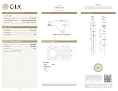 Alexander GIA 3,05 Karat Diamantring aus 18 Karat Weißgold mit drei Steinen im Kissenschliff I VS1