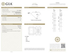 Alexander GIA 3ct Radiant Cut Diamond H SI1 Anello con tre pietre in oro bianco 18k