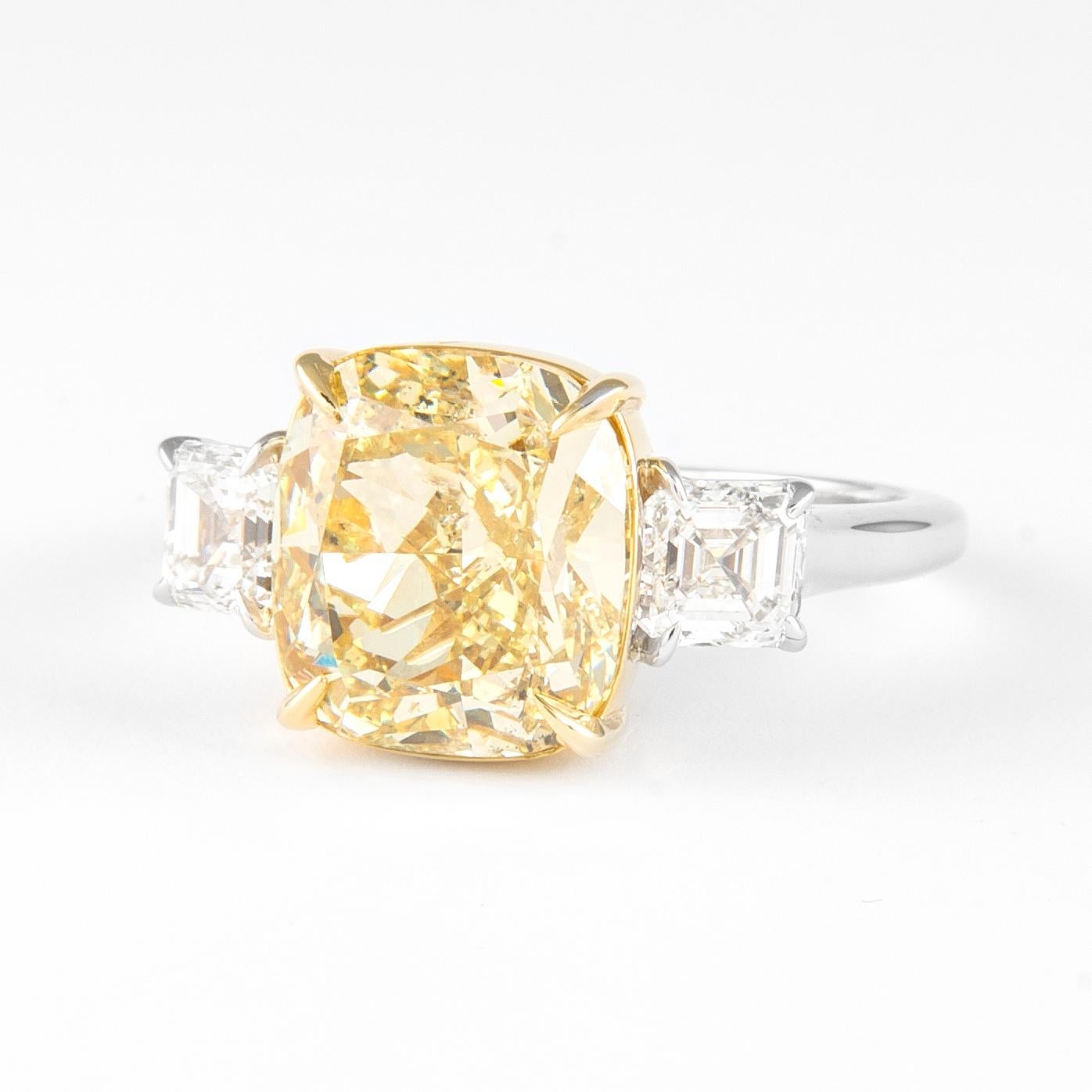 5 carat yellow diamond ring