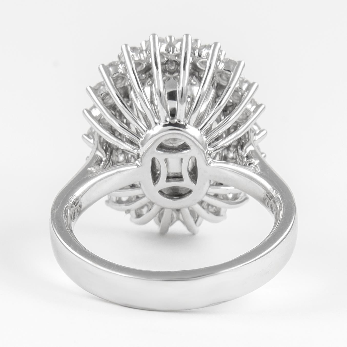 Alexander GIA zertifiziert 11,17 Karat unerhitzter Ceylon Saphir mit Diamanten Ring 18k Damen im Angebot