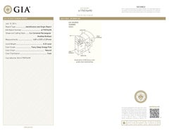 Alexander Beverly Hills GIA 1.30ctt Fancy Deep Orangey Pink Diamond Ring 18k