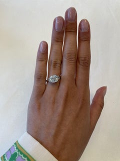 Alexander Beverly Hills GIA 2.70ct G VS1 Cushion Diamond Three-Stone Ring 18k