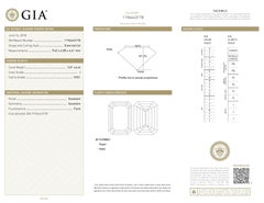 Alexander GIA Certificado 3,01ct I VVS1 Diamante talla esmeralda Anillo de tres piedras 18k