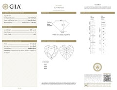 Alexander Anillo de tres piedras con diamante en forma de corazón de 3,04 quilates certificado por el GIA Oro de 18 quilates