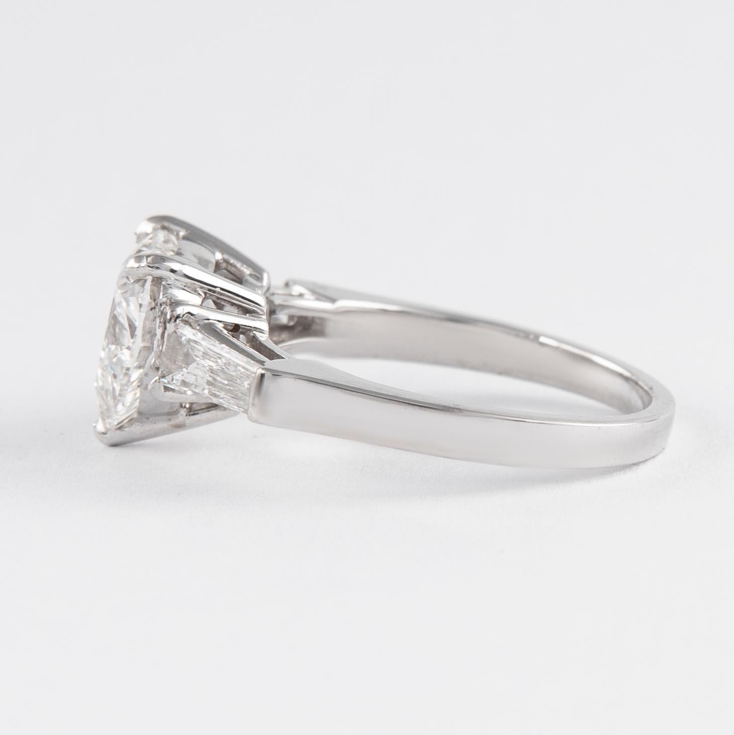 3 carat heart diamond ring