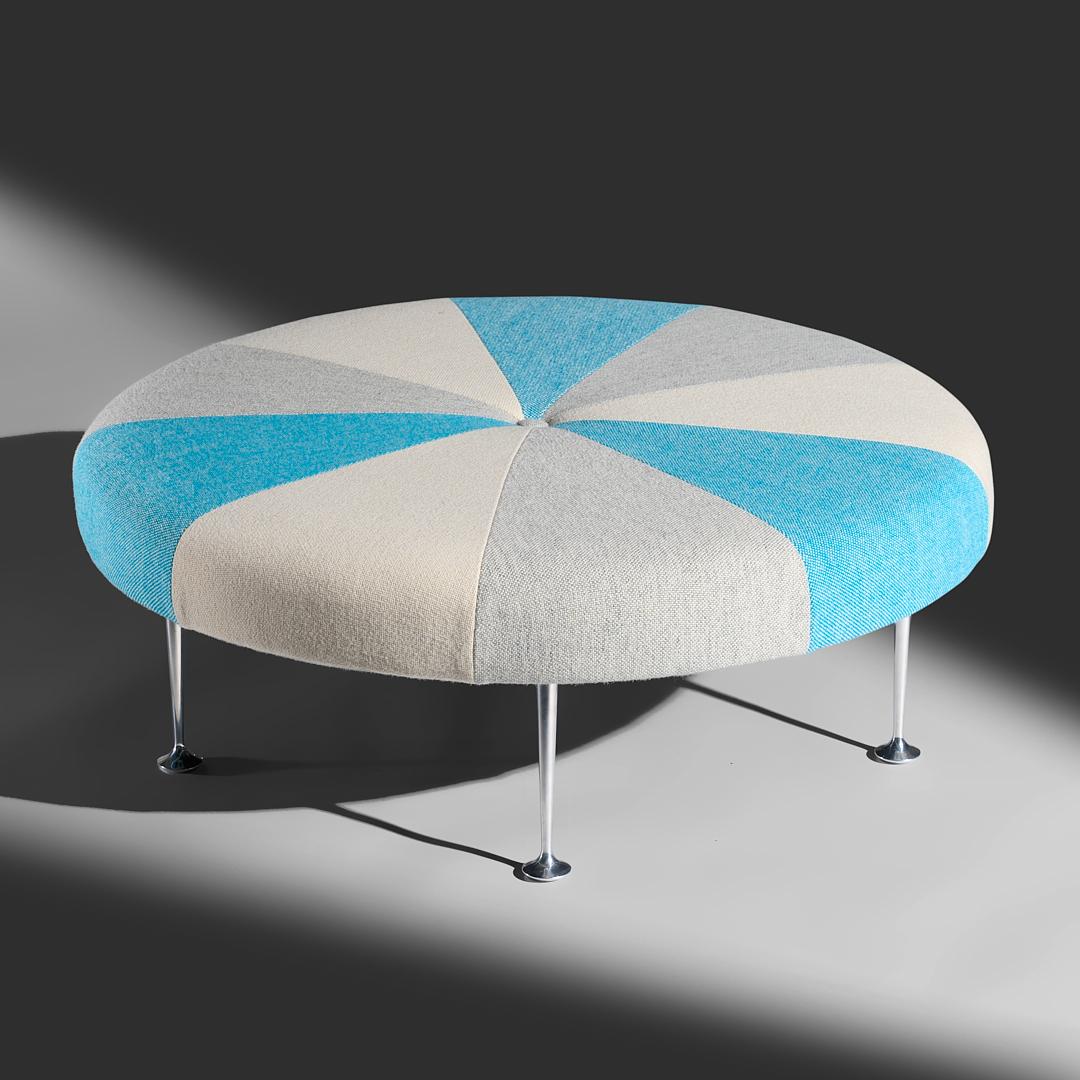 Aluminum Alexander Girard Color Wheel Ottoman for Herman Miller
