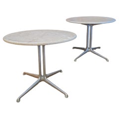 Used Alexander Girard for Herman Miller Marble Side Tables With La Fonda Bases