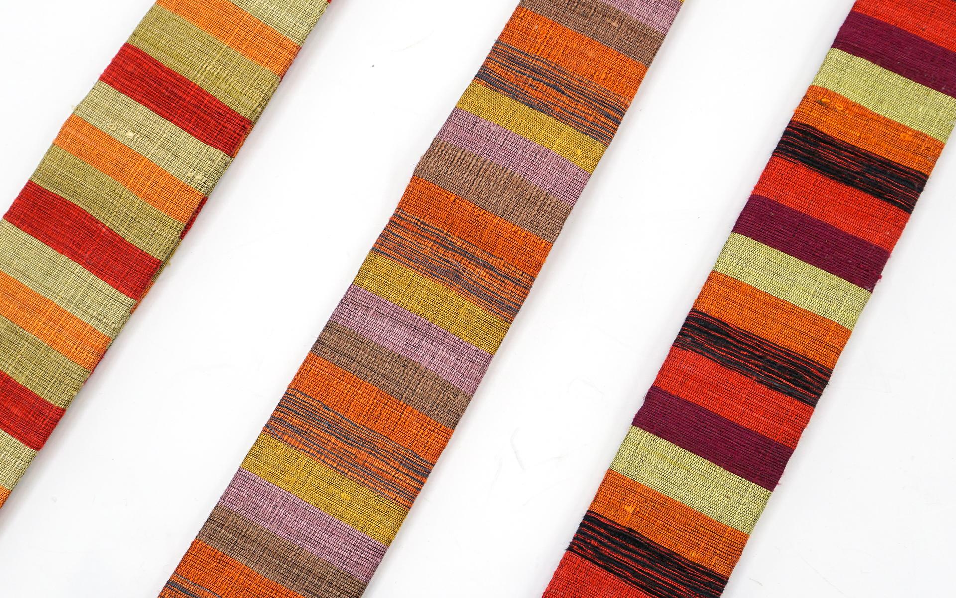 Alexander Girard for Herman Miller Neck Ties. NOS. Silk. Vintage 1960s, Signed In Excellent Condition For Sale In Kansas City, MO