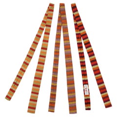 Alexander Girard pour Herman Miller Neck Ties. NOS. De la soie. Vintage des années 1960, signé