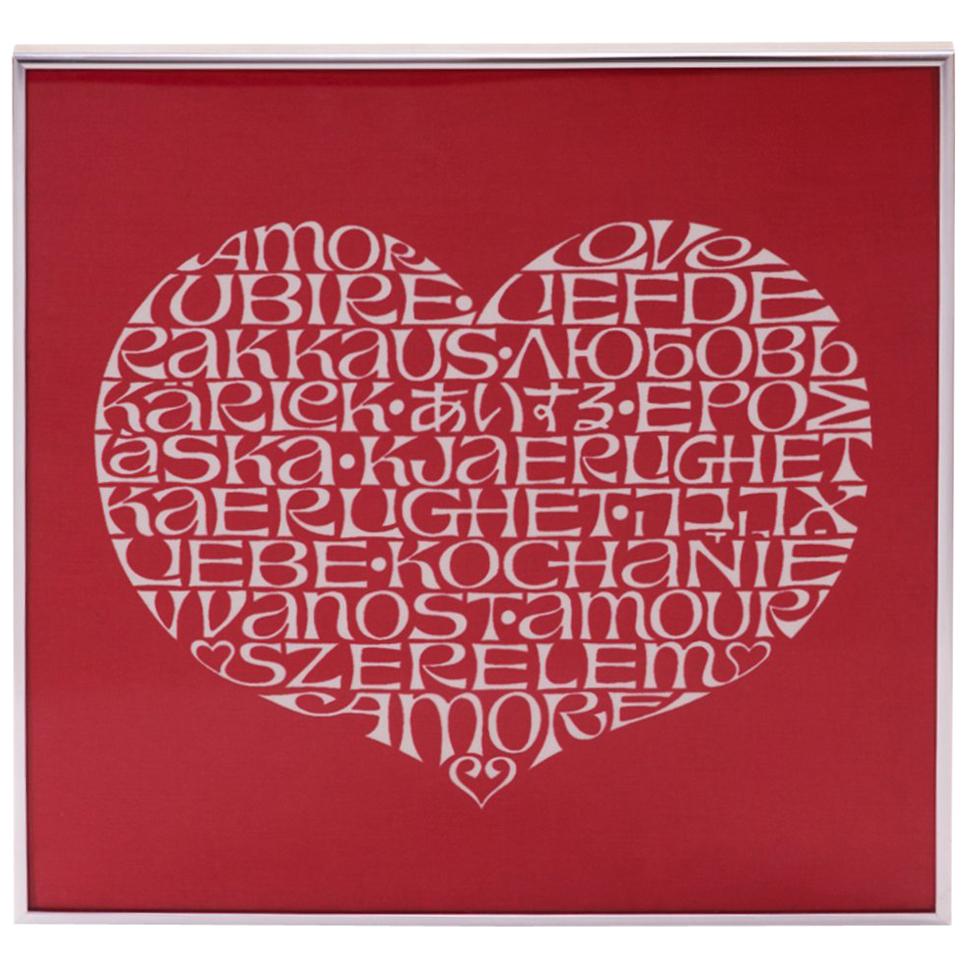 Alexander Girard International Love Heart Textile