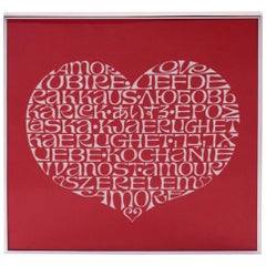 Alexander Girard International Love Heart Textile