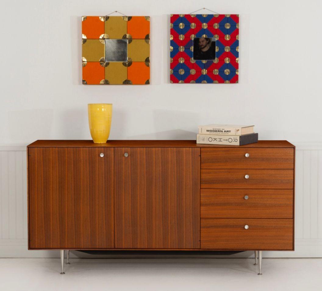 Mid-Century Modern Alexander Girard Wall Mirror for Textiles & Objects 1961 For Sale