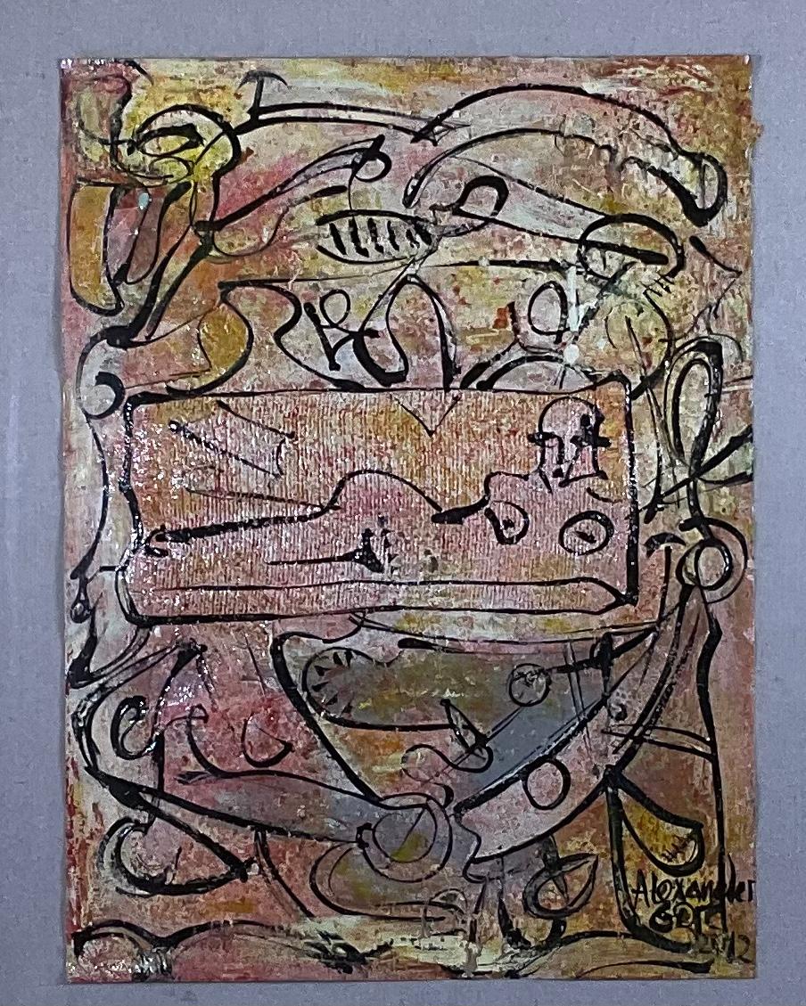 Intrigante cuadro abstracto del aclamado artista ruso Alexander Gore, Pintura al óleo sobre lienzo y está enmarcado en caja de sombra con cristal para su protección. Firmado y fechado por el artista.
Tamaño real del cuadro: 18 